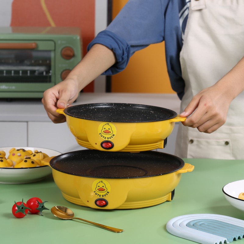 Barangunik2021 - Panci listrik Mini Nonstick Frying Pan / Panci Panggangan Serbaguna