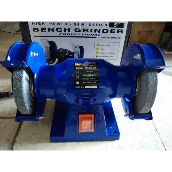 {{{{{{] Bench grinder Mollar 5" mesin gerinda duduk 5 inch German technology