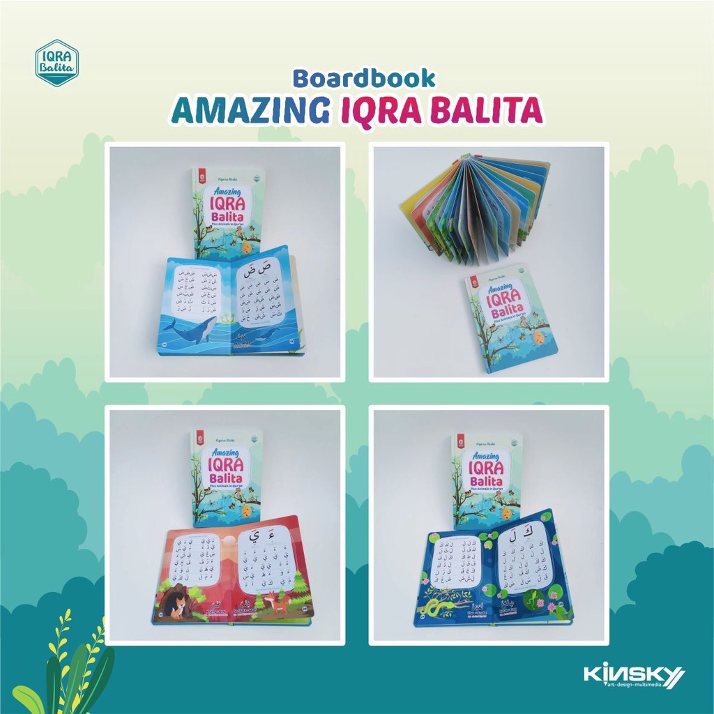 BUKU IQRA | AMAZING IQRO BALITA BOARDBOOK JILID 1 DAN JILID 2