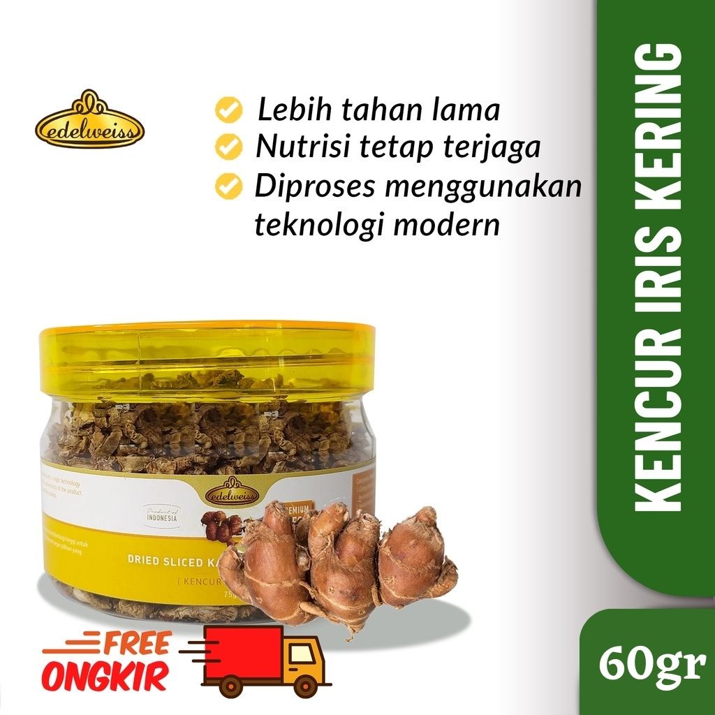 

Kencur Kering / Cikur / Kaempferia Galanga Edelweiss 60gr