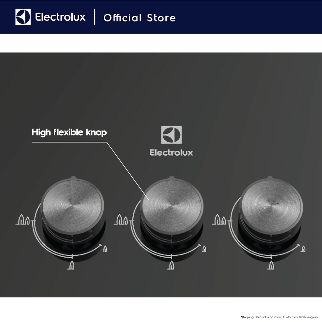 Electrolux Kompor Tanam EHG 7330 BE - Luar Jabodetabek