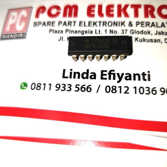 IC TTL 7406 SN 74LS06N SN74LS06N pcmelektr812 Juara