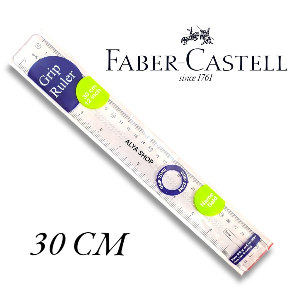 

Faber Castell Penggaris Plastik 30 cm / Ruler Mistar Scale 30cm