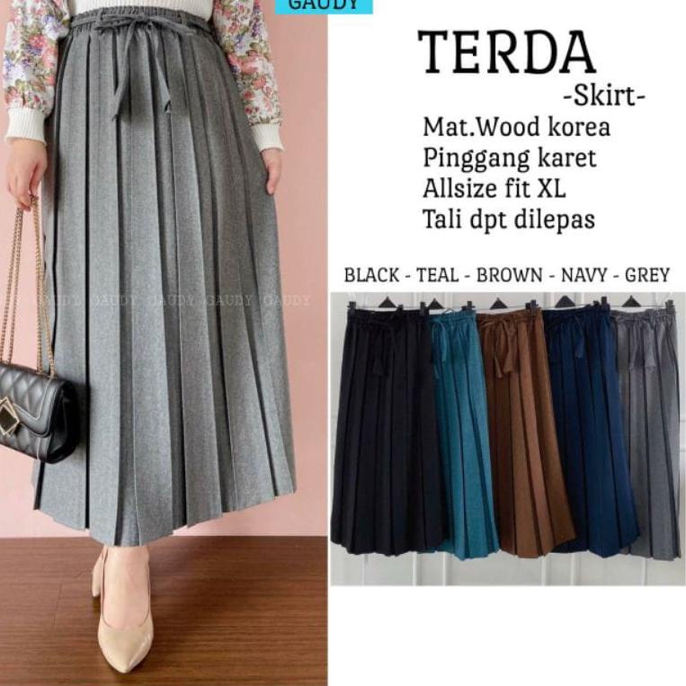 [ART. 9672] ROK  PLISKET SEMI WOOL FORMAL ROK PLISKET SEMI WOLL POLOS ROK PLISKET SEMI WOOL POLOS KE