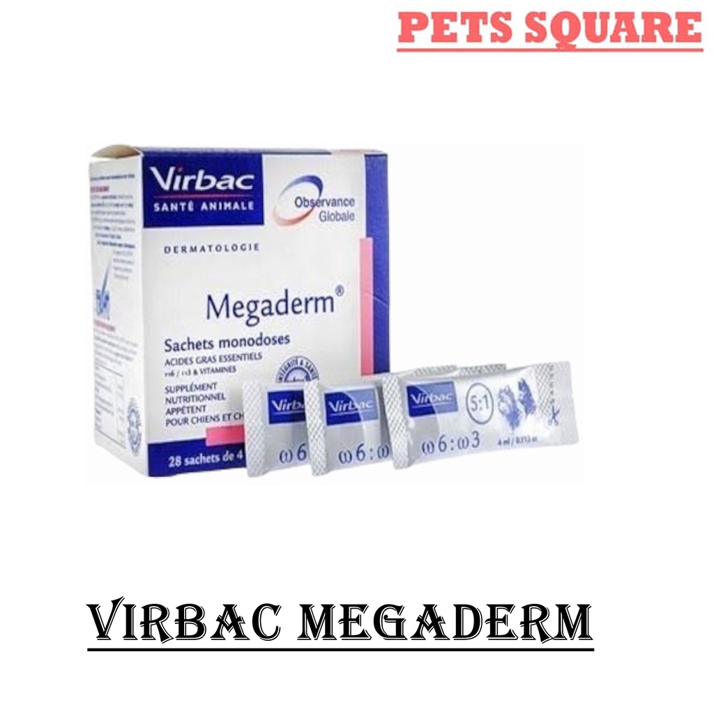 Virbac Megaderm Vitamin Kucing dan Anjing Sachet 4ml