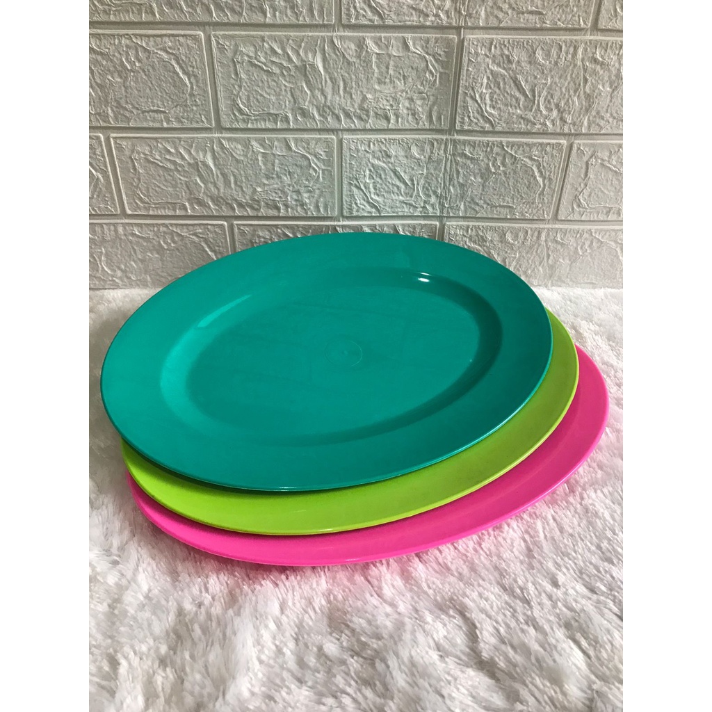 piring oval 14 camel/piring plastik