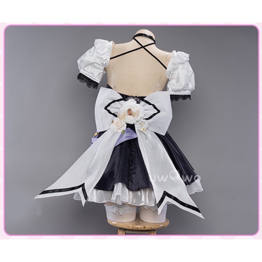 PRE-SALE UWOWO Game Honkai Impact 3rd: Elysia Maid Costume Miss Pink Elf Dress Cosplay Costume