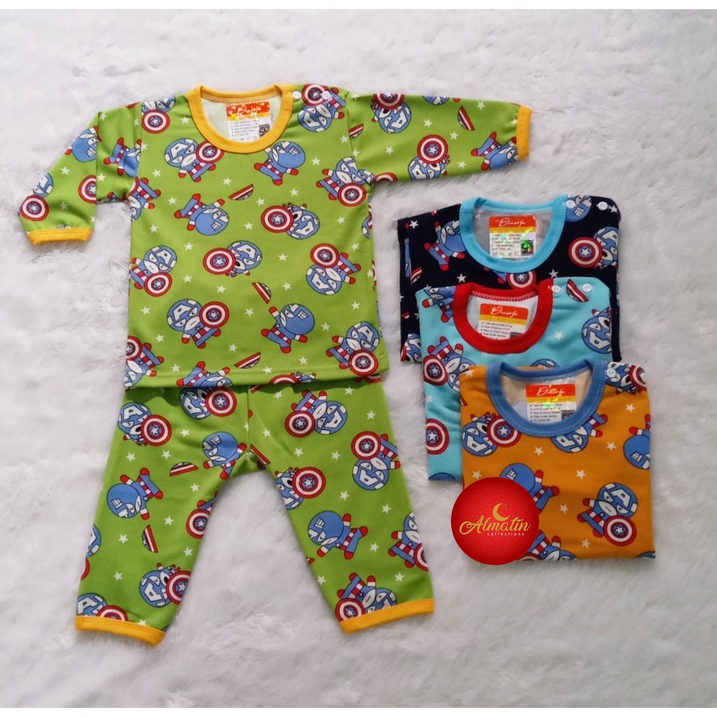 Baju Bayi laki laki/Setelan panjang kancing pundak/Kaos anak laki laki/Baju Bayi murah