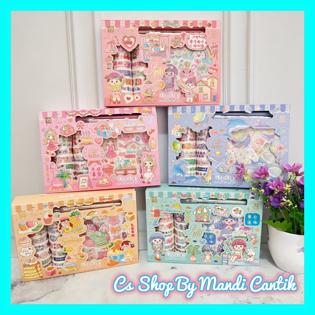 

Stiker Dan Washi Tape Kode YDSZKD VERSI II Stiker Anti Air Model Kartun Stiker Viral Bisa Cod