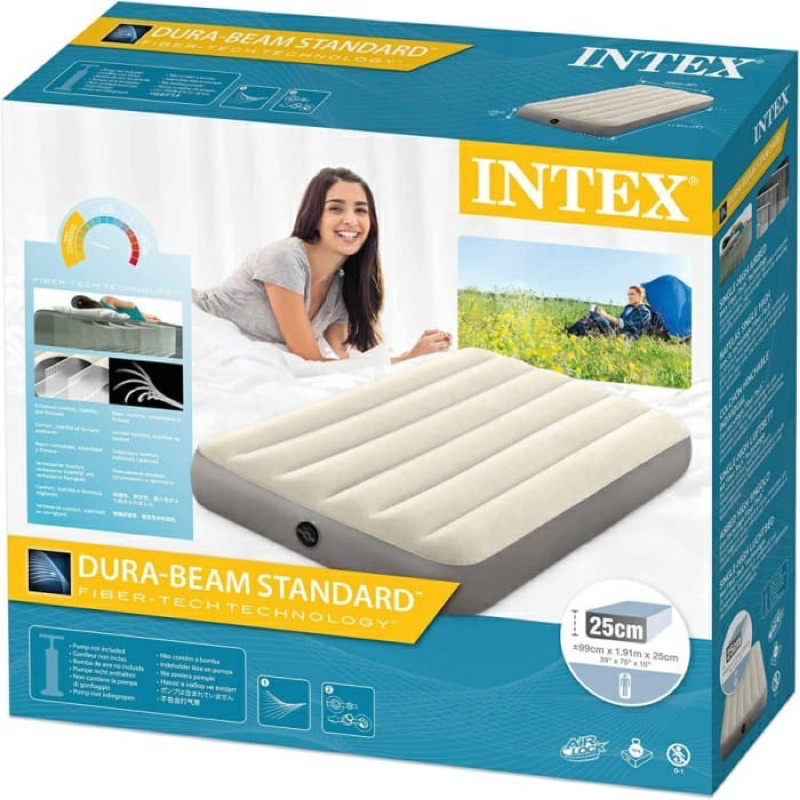 TWIN 64101 Intex Kasur Tiup/ Durabeam KASUR ANGIN POMPA MATRAS