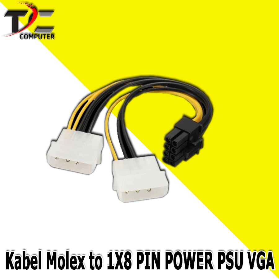 KABEL POWER VGA / ADAPTER 2 MOLEX TO 8 PIN / 8 PIN PCIE / PCI-E