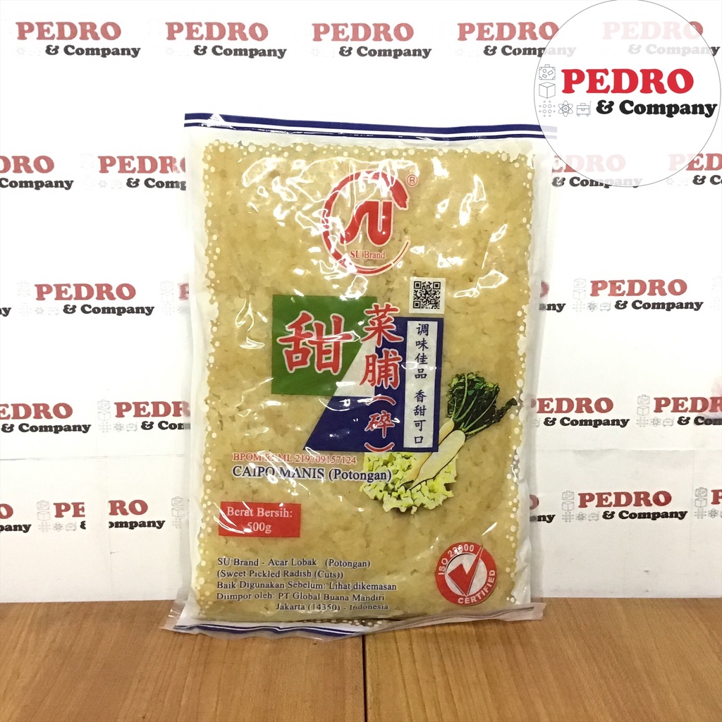 

SU brand caipo manis POTONGAN 500 gram - acar lobak pickled radish