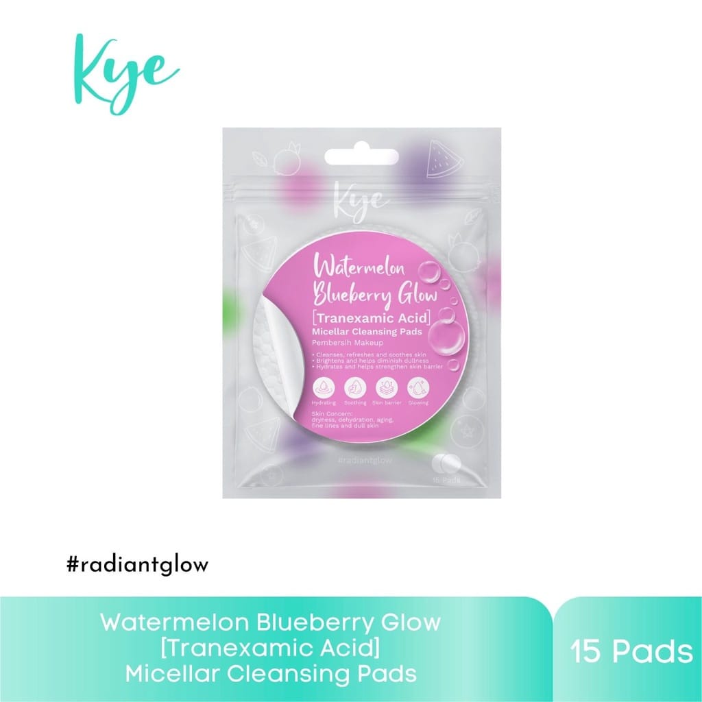 Kye Watermelon Blueberry Glow Micellar Cleansing Pads