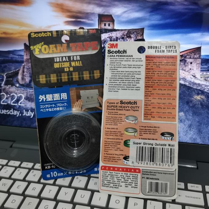 

Double Tape 3M KB-10 Outside Wall Perekat Super Kuat Permanent Tape jin06
