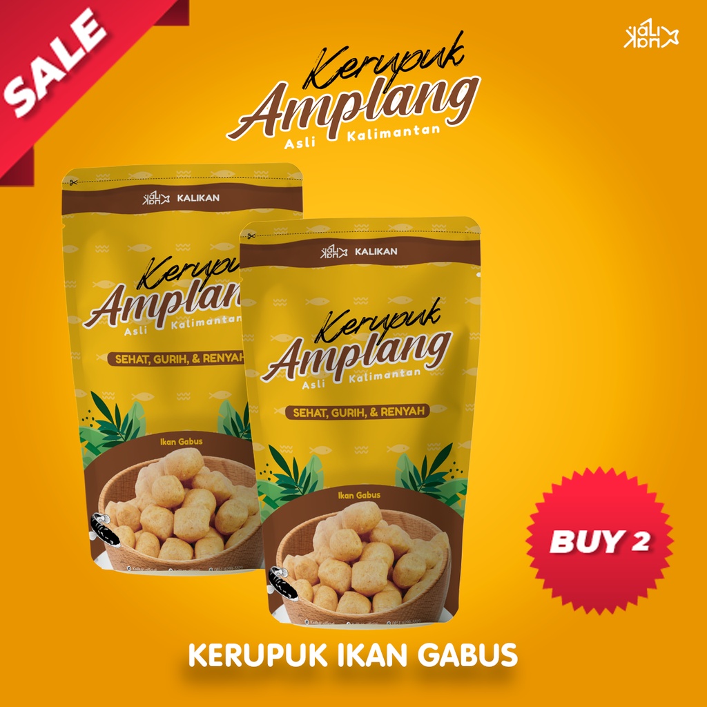 

2 PCS Kerupuk Amplang Kalimantan Gurih Lezat Enak (ikan gabus)