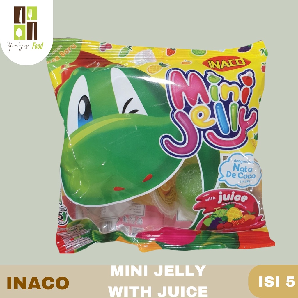 

Inaco Mini Jelly/Jeli With Juice /Nata De coco Isi 5 Pcs