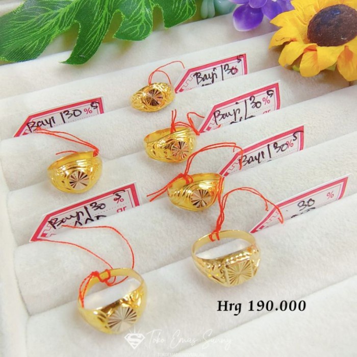 Fred Cincin Bayi Baru Lahir Newborn Baby Emas Asli 300%