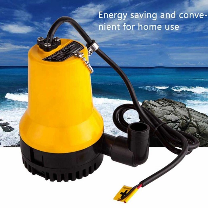 POMPA CELUP AIR KOTOR ATAU SUBMERSIBLE PUMP DC 12V