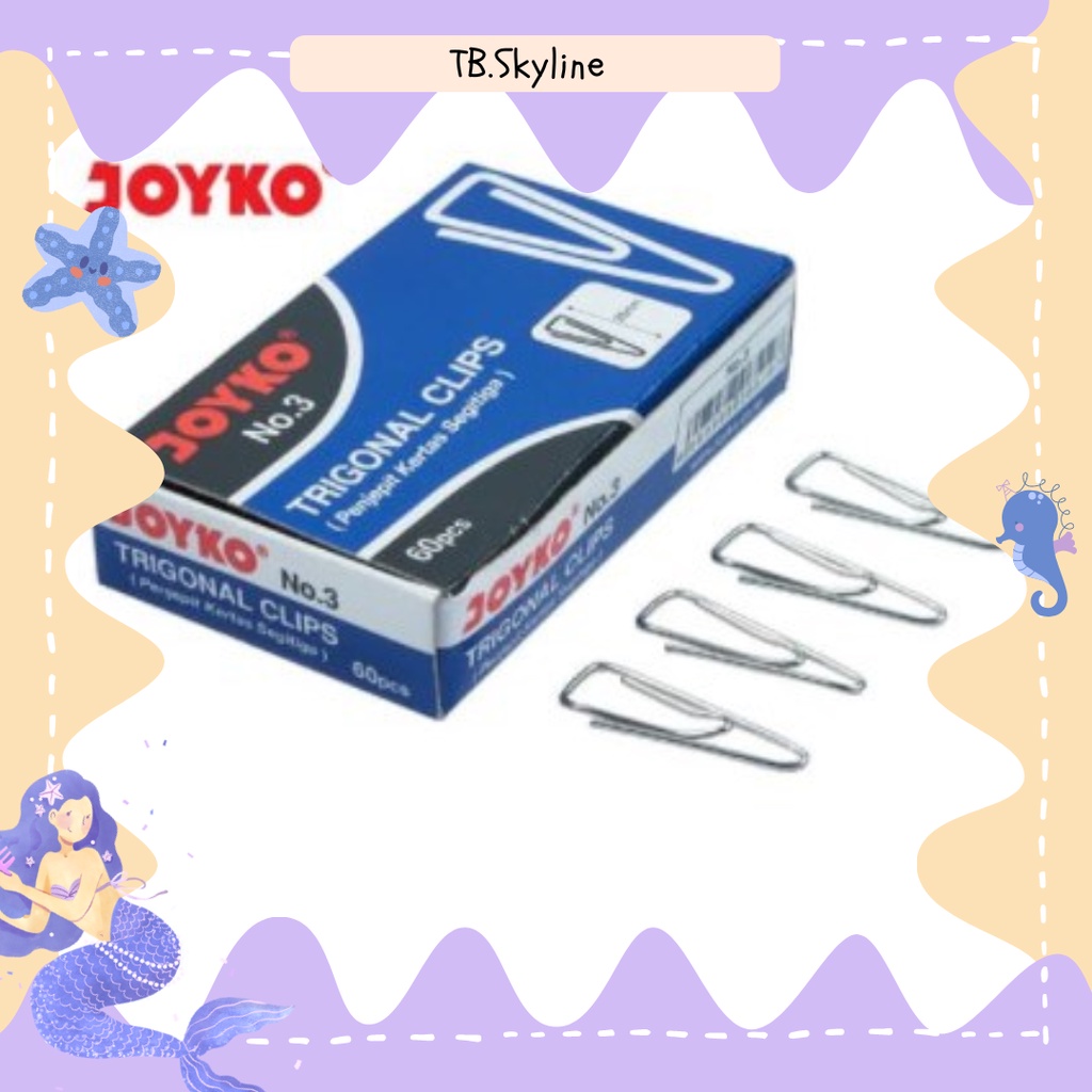 

Trigonal Clips Joyko No. 3 per pack isi 60