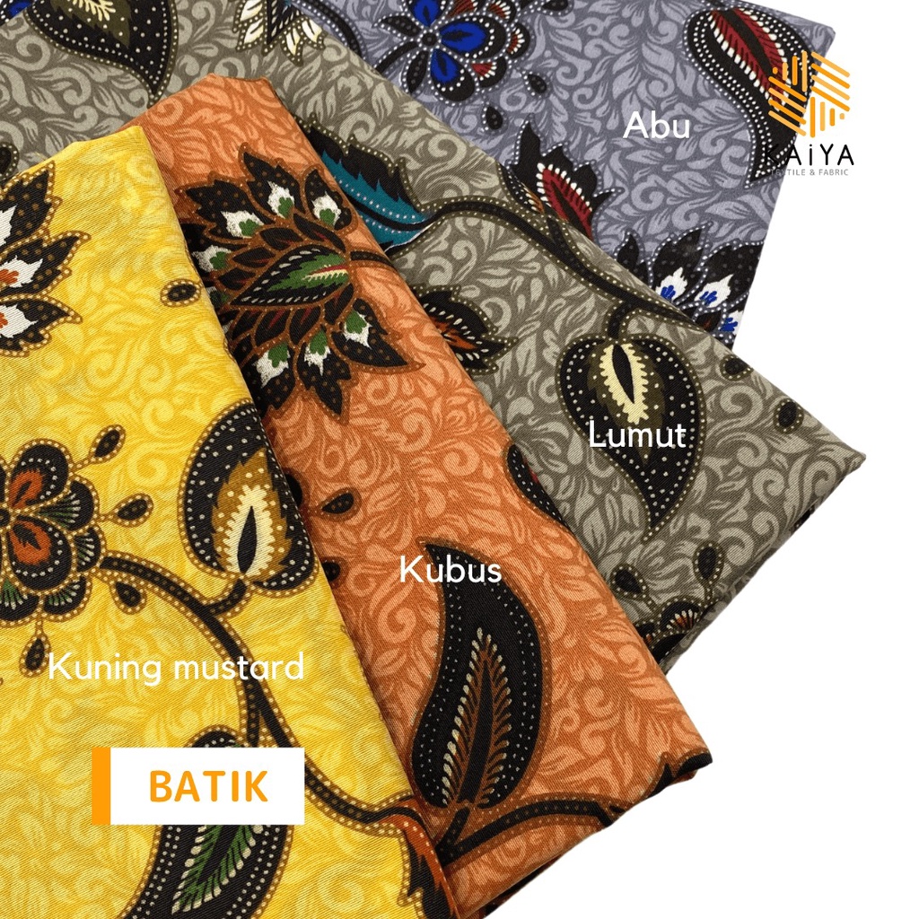 Bahan Kain Seragam Kemeja Katun Batik per 0,5 meter