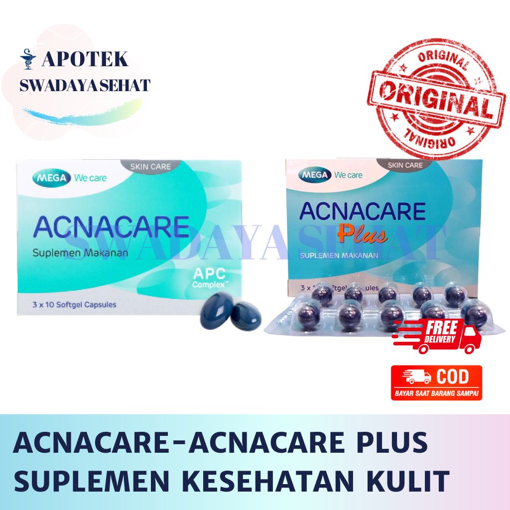 ACNACARE - ACNA CARE PLUS STRIP TABLET Mega We Care - Suplemen Kesehatan Kulit Jerawat Komedo