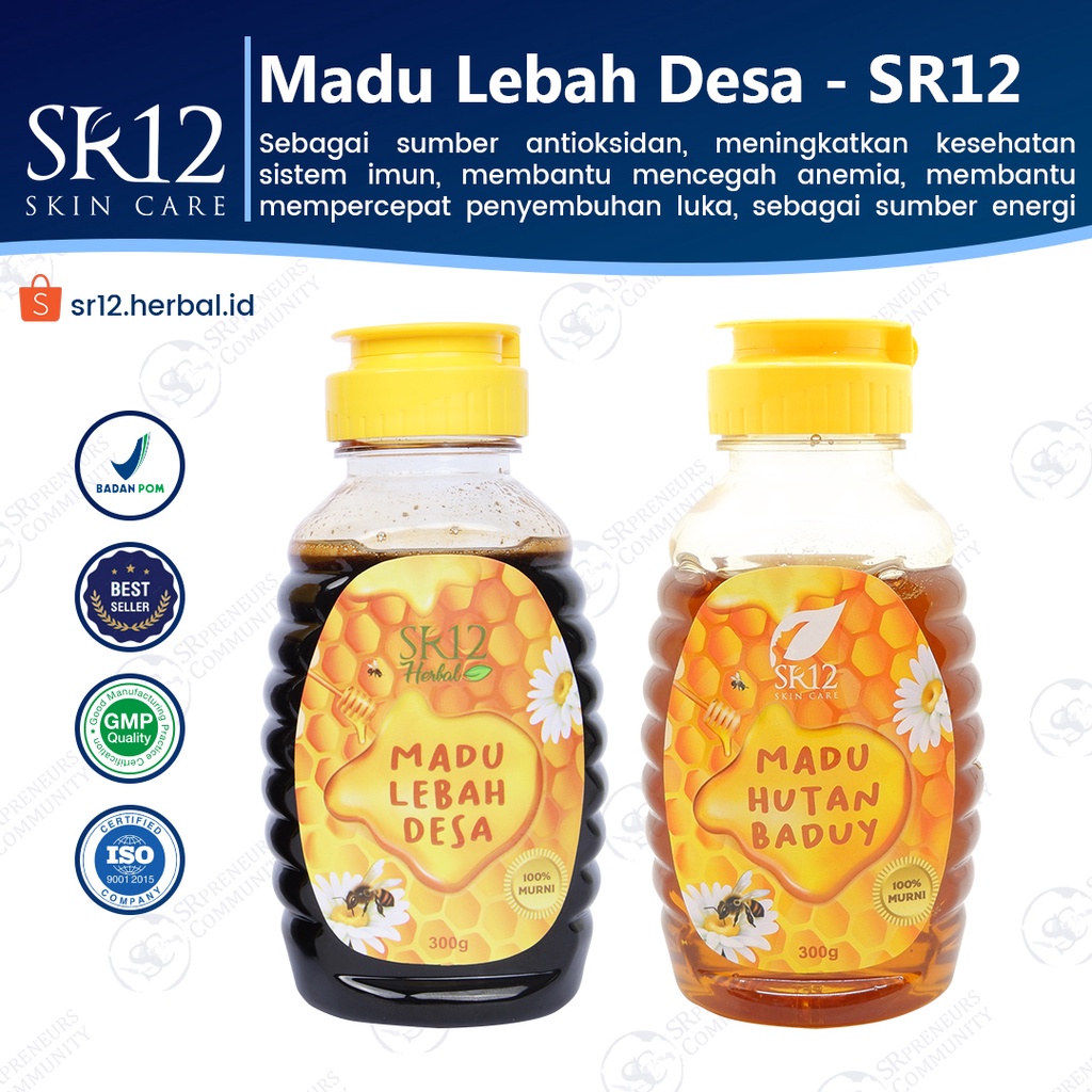 MADU LEBAH DESA SR12 ASLI BERBPOM..!!! MADU HUTAN BADUY / MADU HUTAN AKASIA  / MENINGKATKAN IMUNITAS &amp; DAYA TAHAN TUBUH