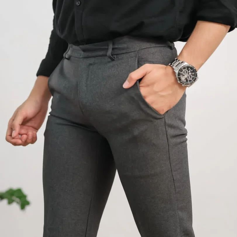 CELANA KERJA KANTOR FORMAL BAHAN KAIN ANGKLE PANTS SLIMFIT PRIA SIZE STANDAR DAN JUMBO