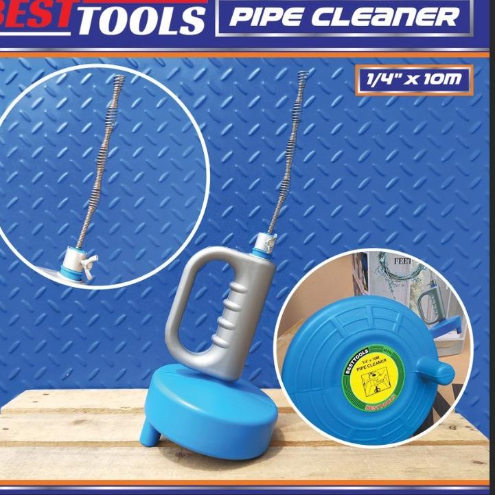 ♂ Pipe cleaner 10m kabel sling saluran air macet mampet BESTTOOLS PCM010 alat pembersih pipa drain ✦