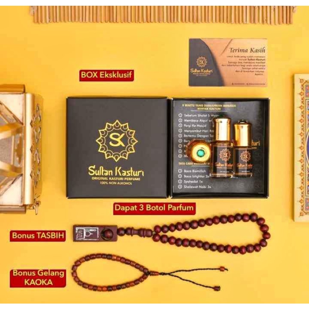 [COD] 100% ORIGINAL SULTAN KASTURI Minyak Sultan Kasturi Kasturi Sultan ASLI TANPA ALKOHOL
