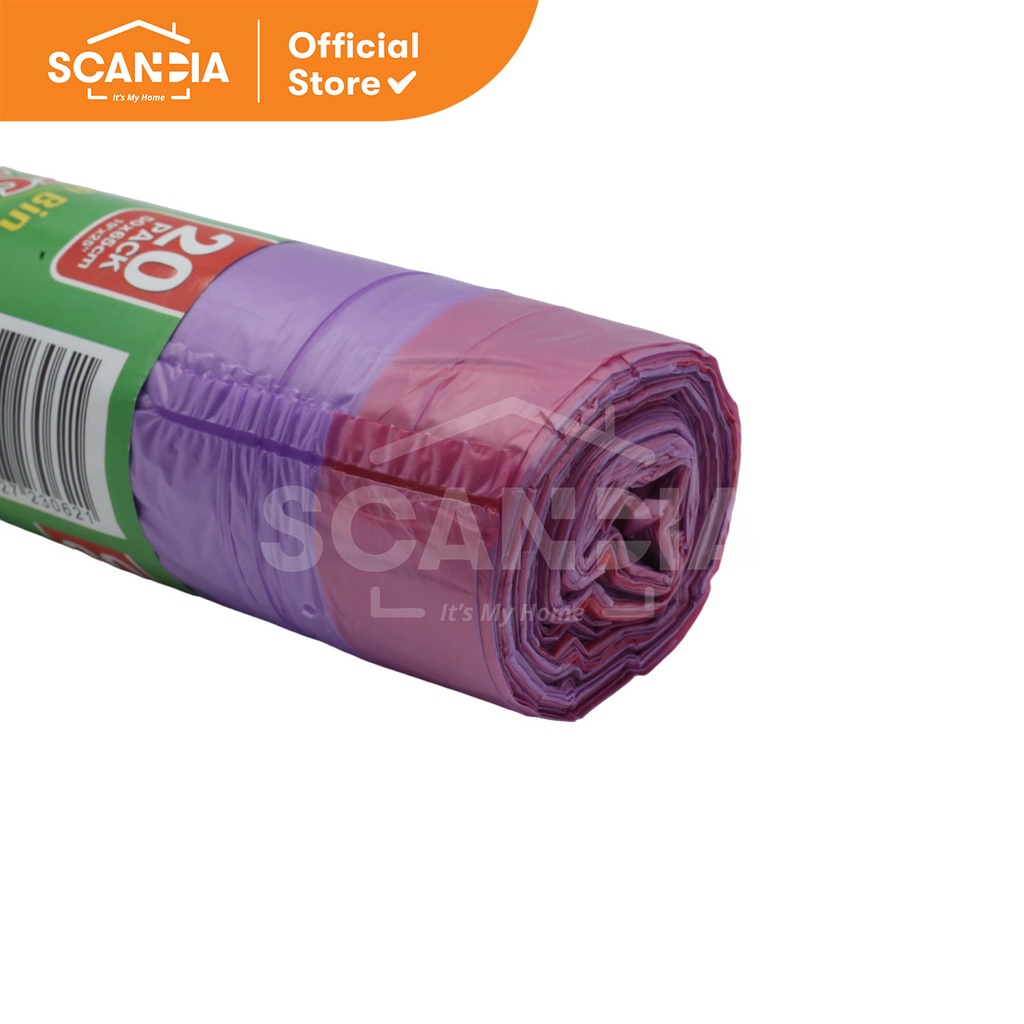 SCANDIA Kantong Sampah Bin Liners Scented 20 Pcs (BC0201) - Lavender