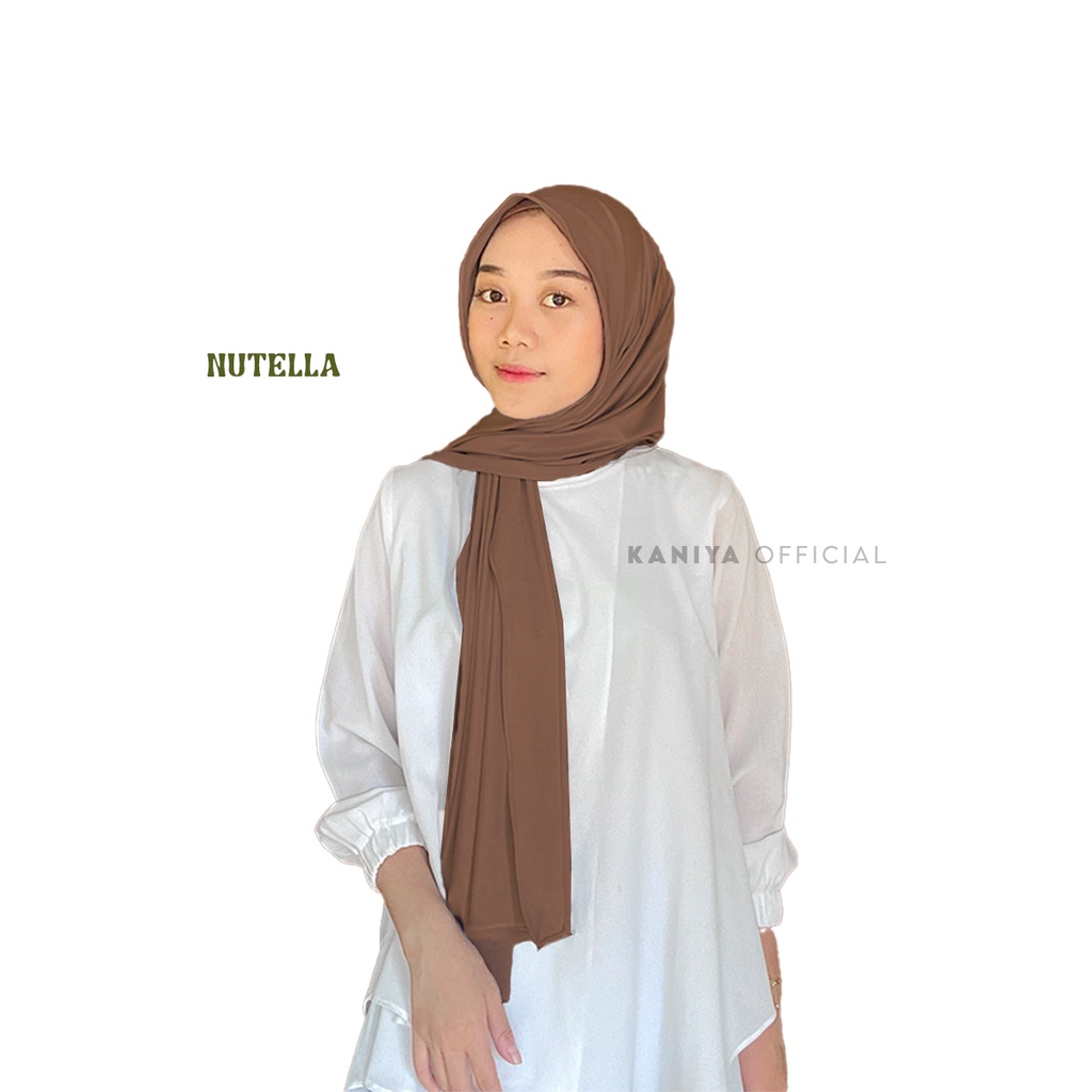 Kaniya Official - Pashmina Kaos Jersey / Pashmina Jersey-P Jersey Nutella