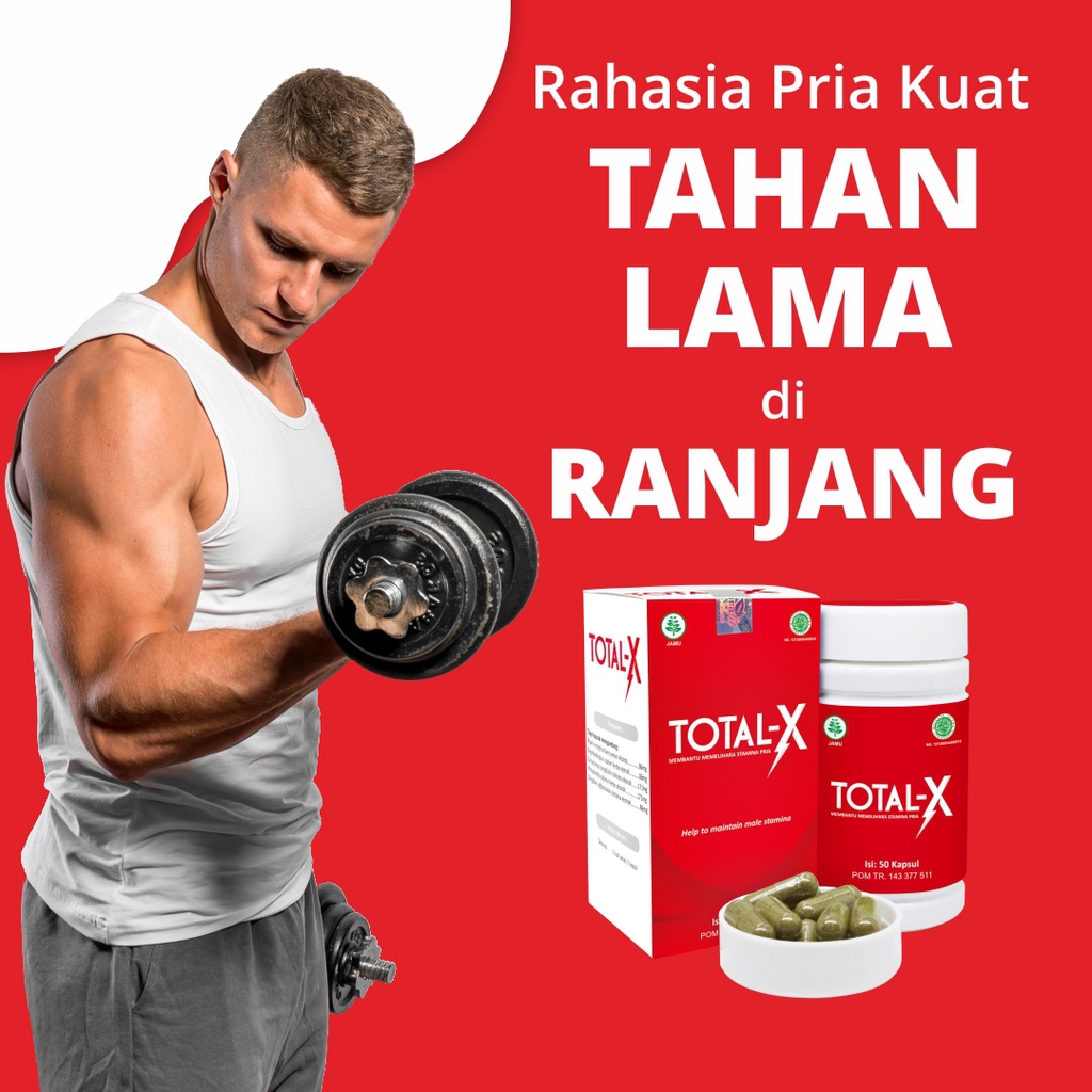Total X obat kuat, stamina pria dewasa kuat dan tahan lama, ejakulasi dini. Total-X dari Naturafit o