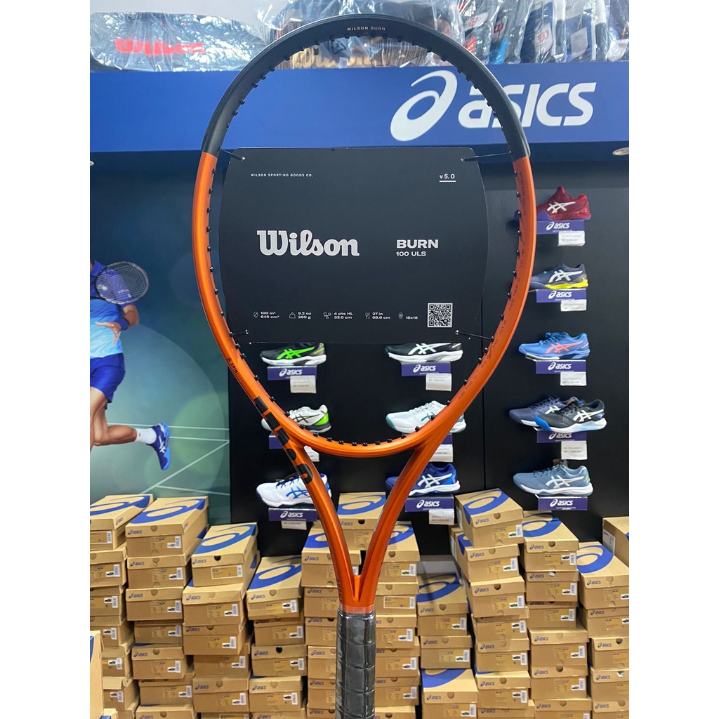 Raket Tenis Wilson Burn 100ULS V5 [260 gram / 100 inc]