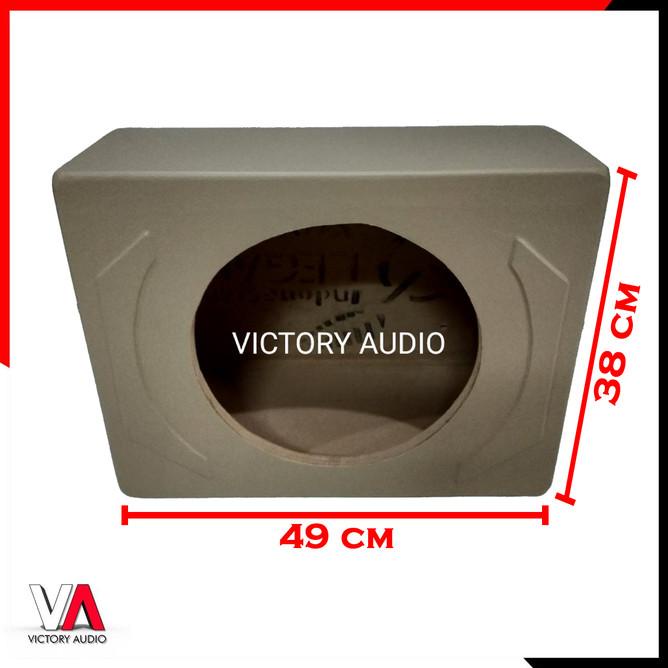 Box Subwoofer Audio 12 Inch Besar Full Mdf Tebal 18Mm Cream Beige Baru