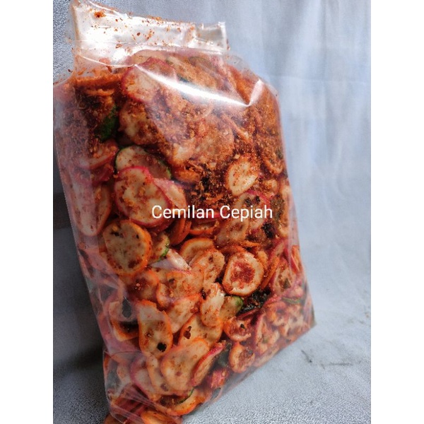 

Seblak Kering kerupuk bawang kerupuk seblak pedas daun jeruk 500 gram