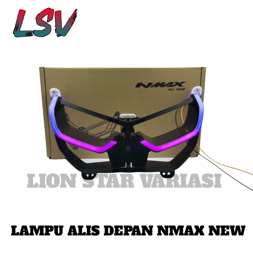 Frame Headlamp Nmax New Lampu Alis DRL CKS RGB Depan Nmax New Plus Frame All New Nmax 2020 2021 2022