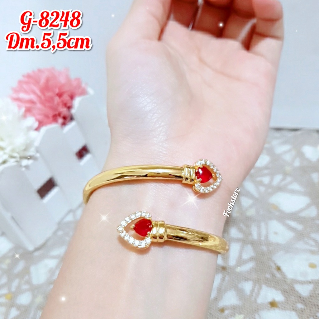 GELANG BANGLE DEWASA BUKAAN SAMPING ANTI ALERGI/XUPING |COD