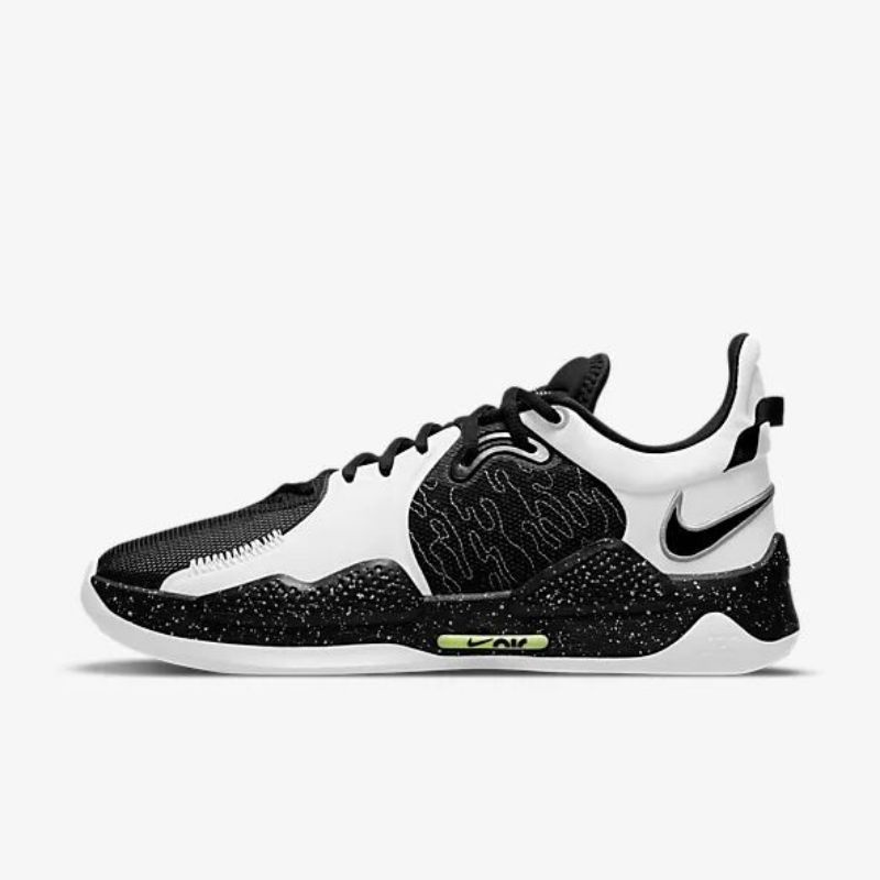 Sepatu basket nike paul george 'PG5' black oreo