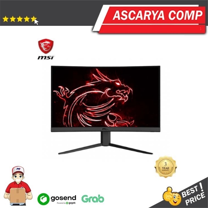 MSI GAMING Monitor LED OPTIX G24C4 24&quot; 144hz 1ms response time Curved