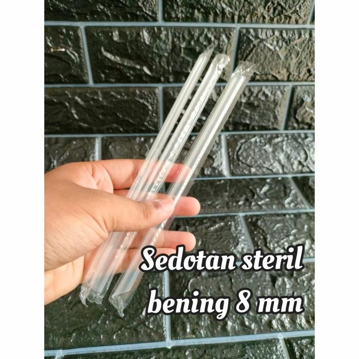 Sedotan Steril Bening 8 Mm/ Sedotan Boba/ Pipet Bubble Bening 8Mm