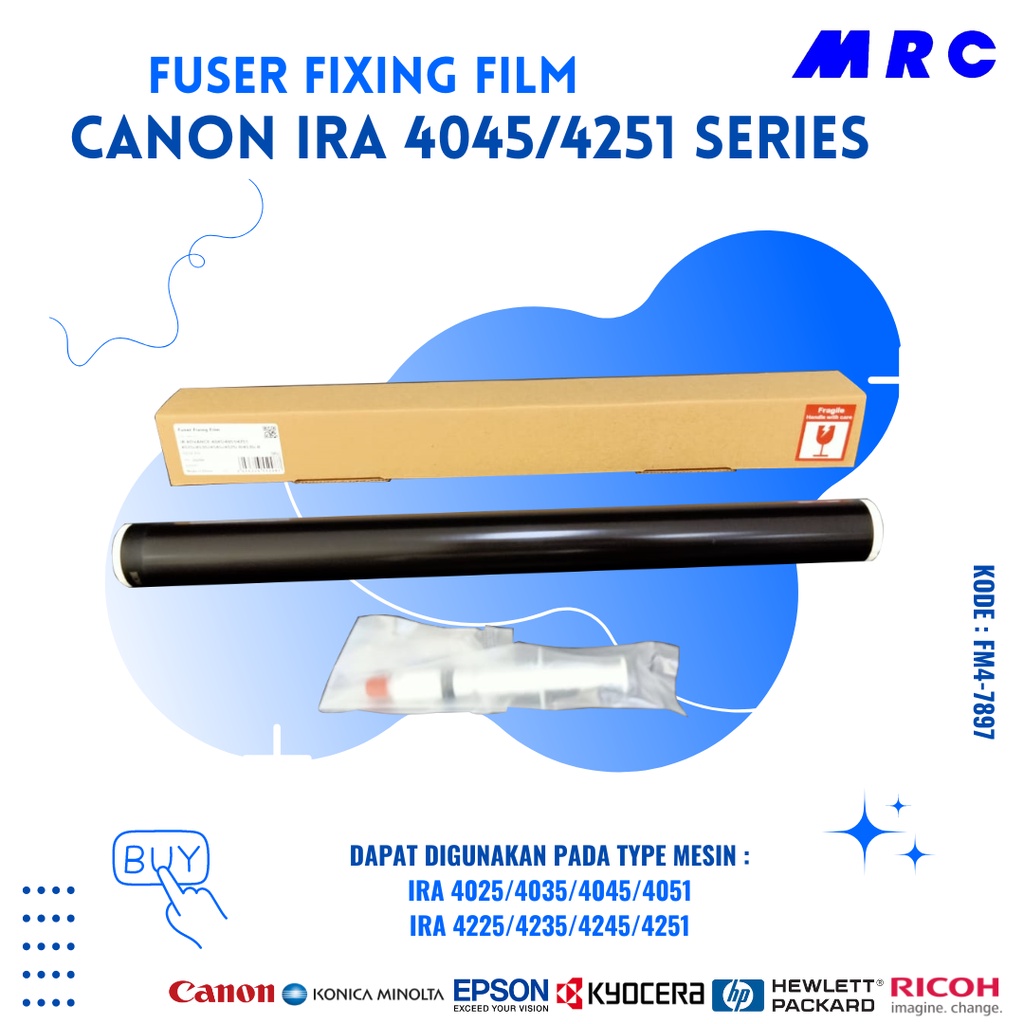 FUSER FIXING FILM CANON IRA 40/4225/4235/4245/4251 SERIES