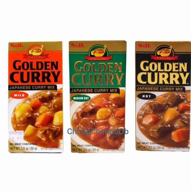 

*:*:*:*:*] S&B GOLDEN CURRY MEDIUM HOT 92 GRAM / MILD 92 GRAM / HOT 92 GRAM