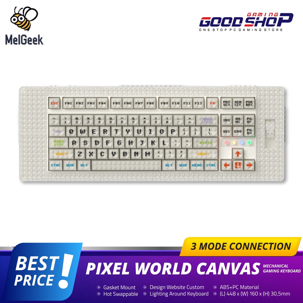 MEELGEEK Pixel World Canvas Keyboard