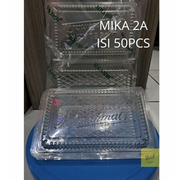 Mika Kue 2A - Mika Plastik Bening 2A - Mika 2A (50pcs)