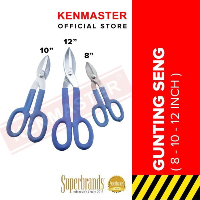 Terlaris Xander Gunting Seng 12 Inc