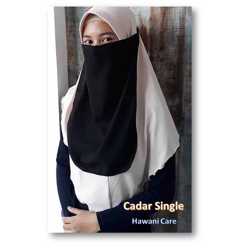 NIQAB CADAR SINGLE LAYER WOLFIS