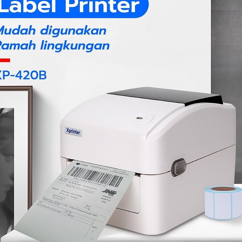 ◘ PRINTER XPRINTER PRINTER BARCODE THERMAL - LABEL PRINTER XPRINTER XP-420B SIZE 110MM - A6 PRINTER 