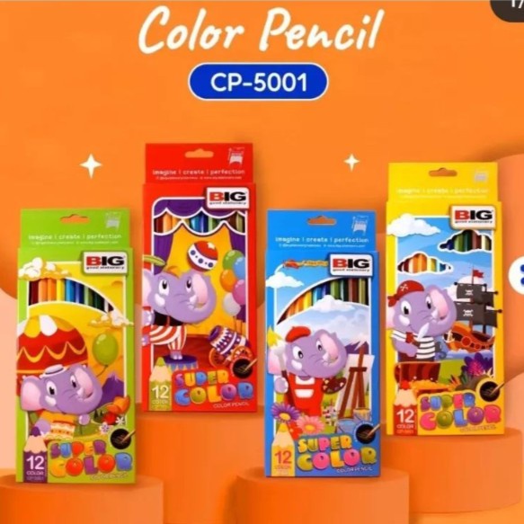 

Pensil Warna BIG 12 Panjang CP-5001