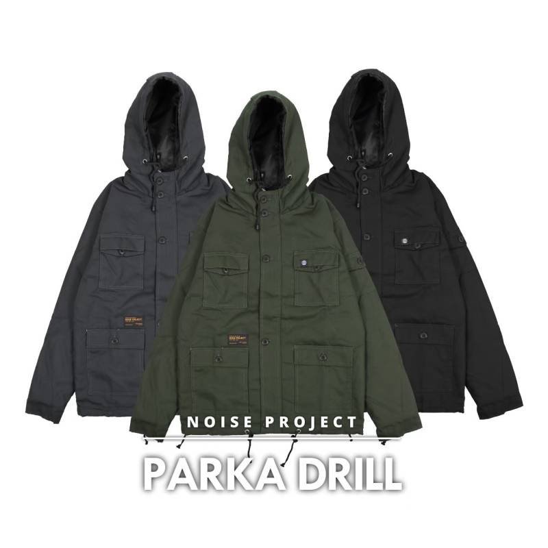 jaket pria - jaket outdoor pria - jaket kanvas Noise original