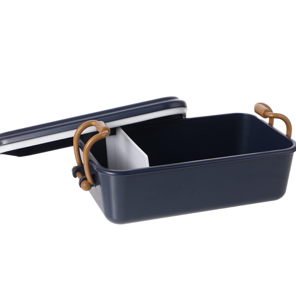 STOK TERBARU MINISO Kotak Makan 500Ml Lunch Box 2 Grids Tempat Bekal Kecil Bento Box Bpa Free Tempat